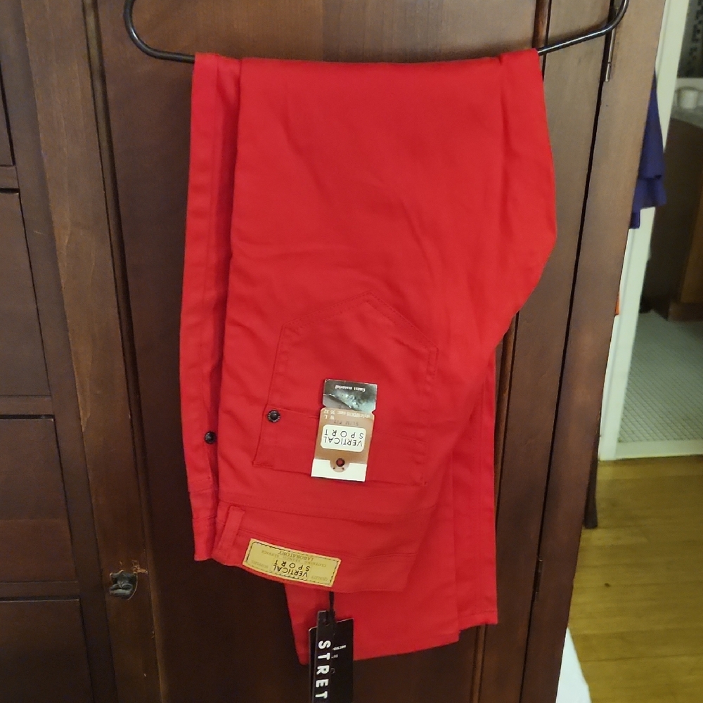 Mossimo Supply Co Red Chinos Flat Front